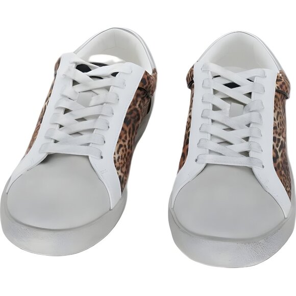 INC International Concepts Damon Cheetah Sneaker White/Brown Men's US 8 - Picture 5 of 6